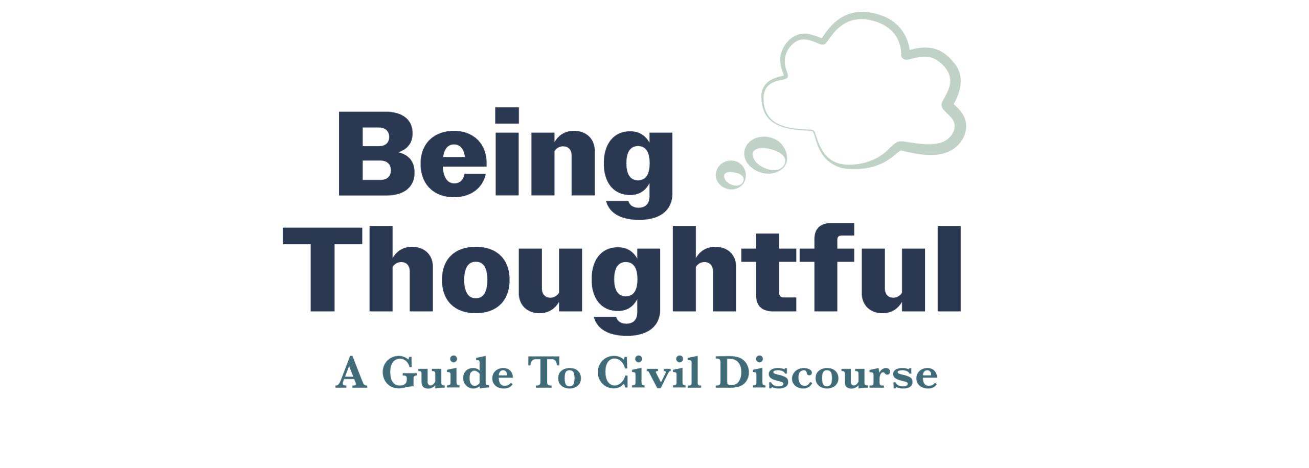 Logo for the Being thoughtful process